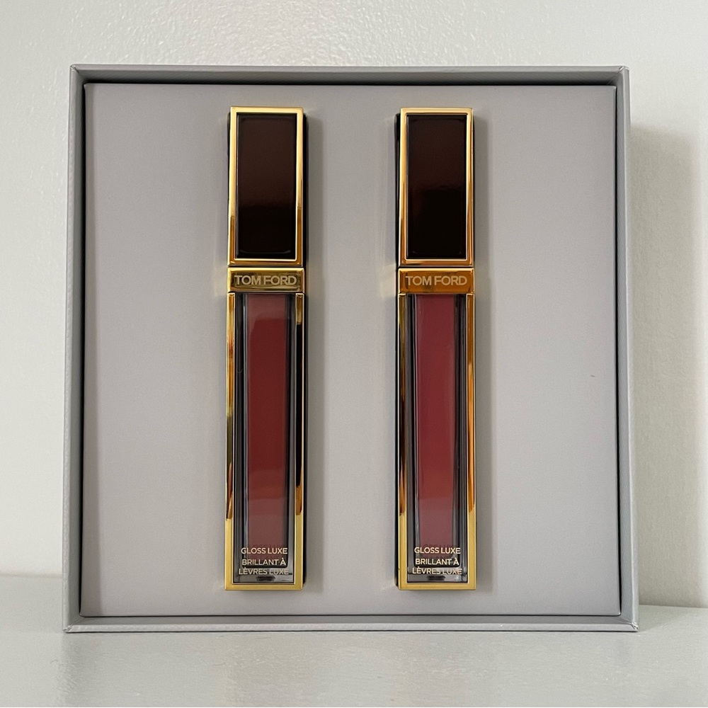 *NWT* Tom Ford Lip Gloss Set in Inhibition & Sunrise Pink
